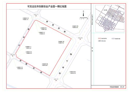 可克达拉市创新创业产业园一期红线图-Model