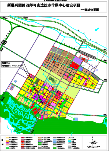 可克达拉市传媒中心项目选址图 可克达拉市传媒中心项目选址图