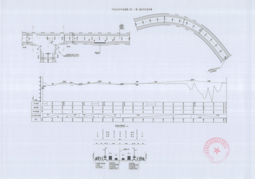 可克达拉市市政道路二期滨河路及管网建设项目断面图
