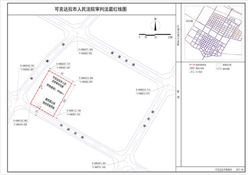 可克达拉市人民法院审判法庭红线图