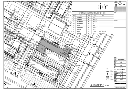 可克达拉市远程教育基地建设项目总平面布置图