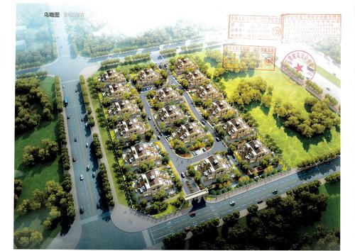 可克达拉市宏福雅居住宅小区建设项目鸟瞰图