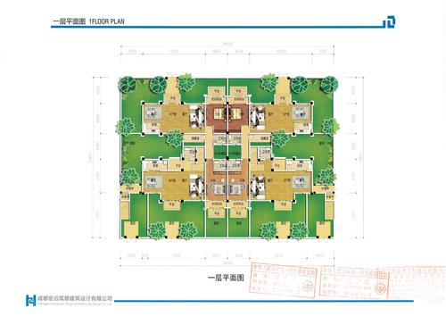 可克达拉市宏福雅居住宅小区建设项目一层平面图