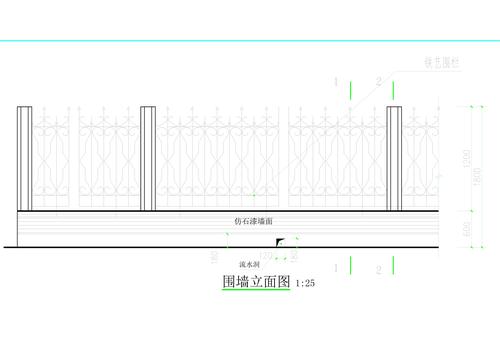 围墙立面图
