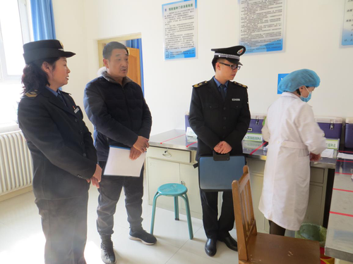 在68团疾控中心对脊髓灰质炎强化进行督导检查