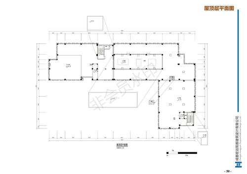 屋顶层平面图