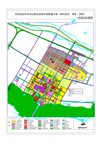 长白山路北延段市政管道工程选址位置图_t3-Model_00