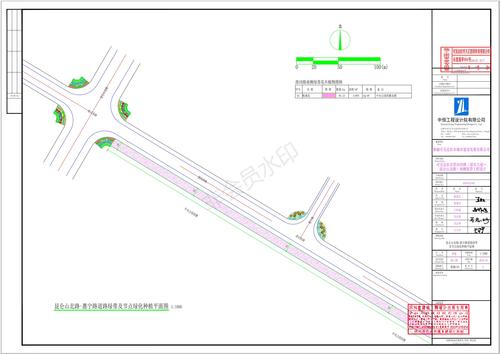 03昆仑山北路-惠宁路道路绿带及节点绿化种植平面图_00