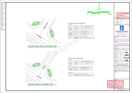 07淮河西路-峨眉山北路、淮河西路-熙春路节点绿化种植平面图_00