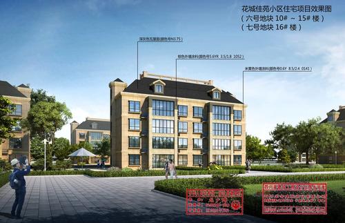 花城佳苑小区住宅项目白天效果图（六号地块10#～15#楼）（七号地块16#楼）