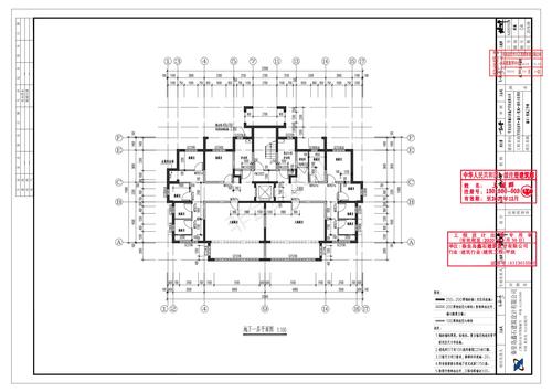 2号楼建施-04地下一层平面图_00