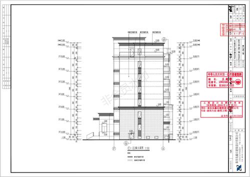 2号楼建施-15-f-a轴立面图[2]_00