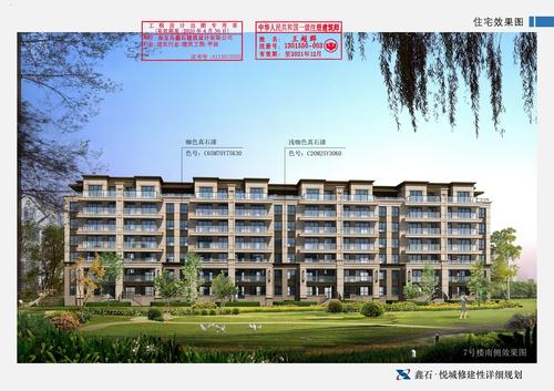 鑫石悦城7号住宅楼效果图