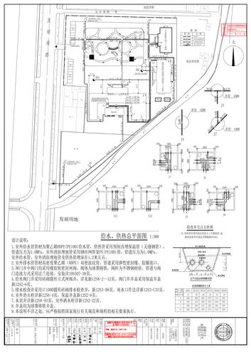 3给水、供热总平面图01