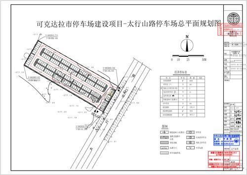 太行山路停车场规划总平面