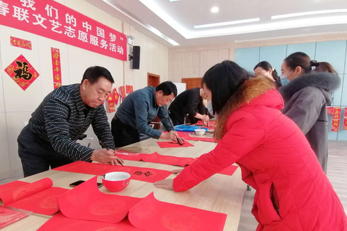 四师总医院工会、书协开展“我们的中国梦”迎新春送春联文艺志愿服务活动3