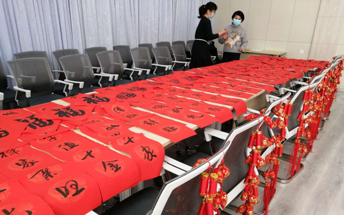 四师总医院工会、书协开展“我们的中国梦”迎新春送春联文艺志愿服务活动6